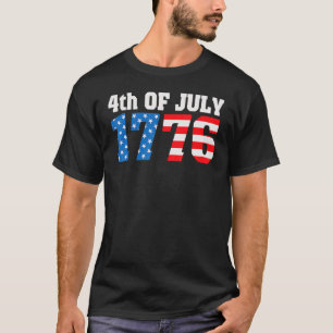 4th Of July 1776 American Flag July 4th T-Shirt