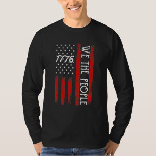 4th Of July 1776  For Men We The People American F T-Shirt