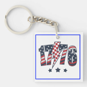 4th of July 1776 Key Ring