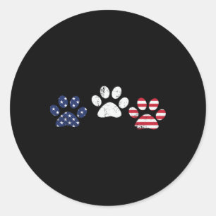 4th Of July 2021 Independence Day Red White Blue P Classic Round Sticker