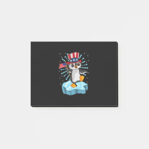 4th Of July 2021 Penguin Post-it Notes