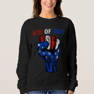 4Th Of July 2023 American Flag Retro Family Sweatshirt