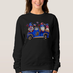 4th Of July 2023 Patriotic Gnomes Funny American U Sweatshirt