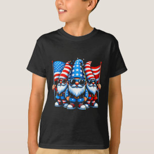 4th Of July 2024 Patriotic Gnomes Funny American U T-Shirt