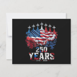 4th of July 250 Years Anniversary USA Flag 1776-20 Save The Date