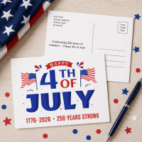 4th of July 250 Years of Freedom 1776 2026