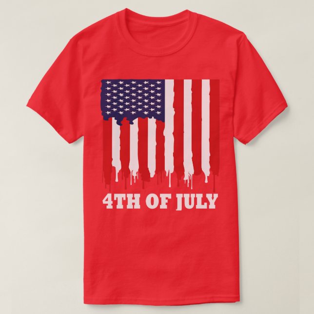 4th of july (4) T-Shirt (Design Front)