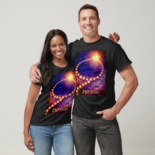 4th of July 50 Stars 250 Years USA Party Unisex T-Shirt (Unisex)
