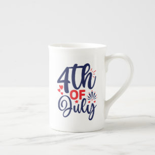 4th of July-68826 Bone China Mug