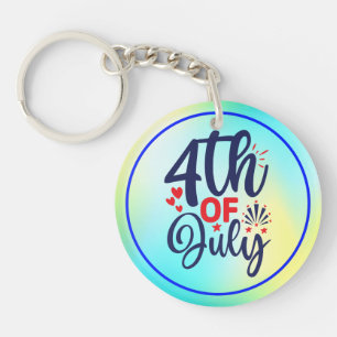 4th of July-68826 Key Ring