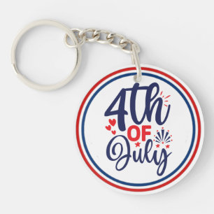 4th of July-68826 Key Ring
