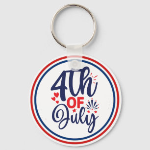 4th of July-68826 Key Ring