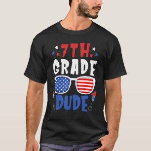 4th Of July 7th Grade Dude Back To School Toddler T-Shirt