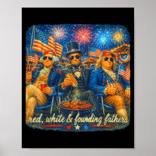 4th of july abraham lincoln vintage 250th poster