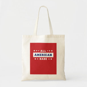 4th Of July All American Babe Tote Bag