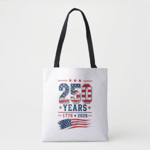 4th of July America US Flag Patriotic 250th Annive Tote Bag