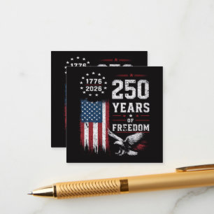 4th of July America US Flag Patriotic  Enclosure Card