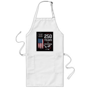 4th of July America US Flag Patriotic Long Apron