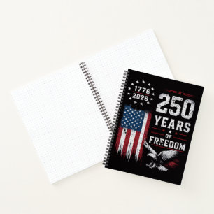 4th of July America US Flag Patriotic Notebook