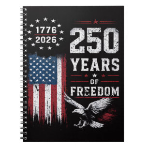 4th of July America US Flag Patriotic Notebook