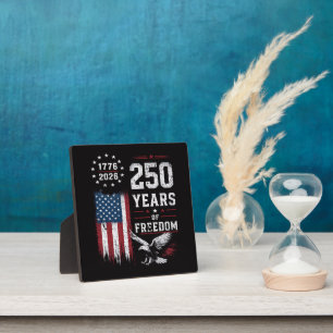 4th of July America US Flag Patriotic Plaque