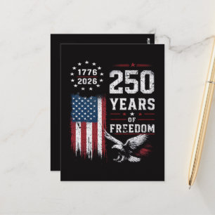 4th of July America US Flag Patriotic Postcard
