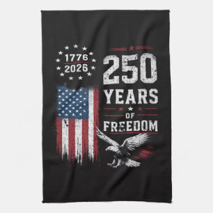 4th of July America US Flag Patriotic Tea Towel