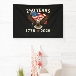 4th of July America US Patriotic Eagle Banner