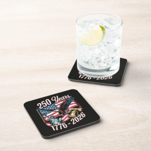 4th of July America US Patriotic Eagle Coaster