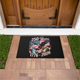 4th of July America US Patriotic Eaglec Doormat