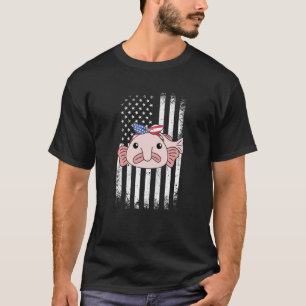 4th Of July American Blobfish For Kids Cute Usa Bl T-Shirt