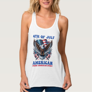 4th Of July American Eagle Sublimation-61001 Singlet