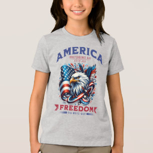 4th of July American Eagle Sublimation-61901 Tri-Blend Shirt