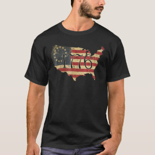 4th Of July American Flag Betsy Ross 1776 Men Wome T-Shirt