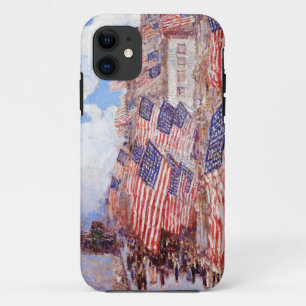 4th of July American Flag Parade Hassam 1916  Case-Mate iPhone Case