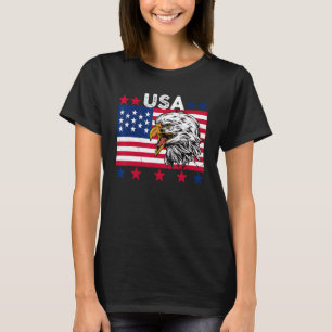4th Of July American Flag Usa Patriotic Eagle Prid T-Shirt