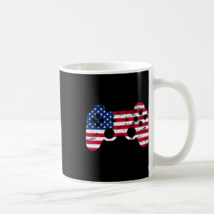 4th Of July American Flag Video Game Boys Kids Tee Coffee Mug