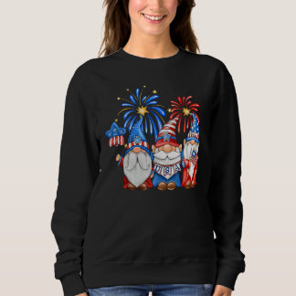 4th Of July American Gnomes Celebrating Independen Sweatshirt