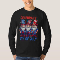 4th Of July American Gnomes Celebrating Independen