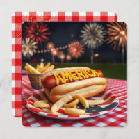 4th of July American Hot Dog