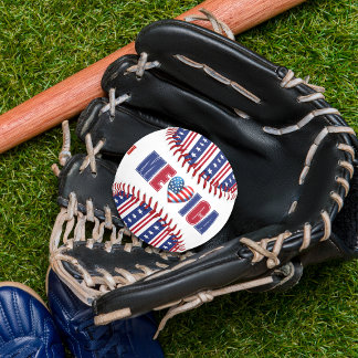 4th Of July American Independence Day Baseball