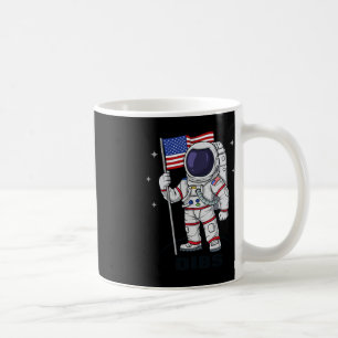4th Of July Astronaut USA American Flag Fun Patrio Coffee Mug