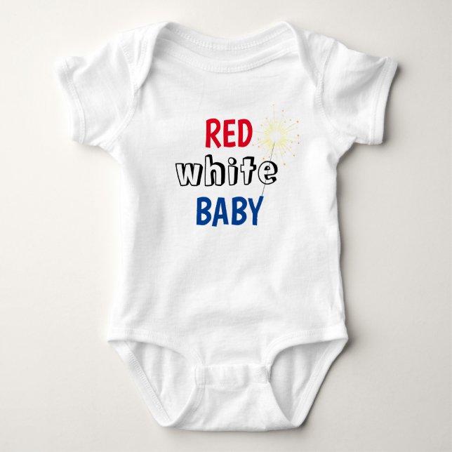 4th of July baby bodysuit (Front)