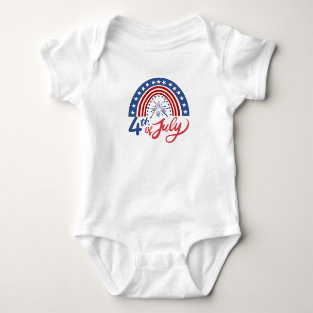 4th of July Baby Bodysuit (Front)