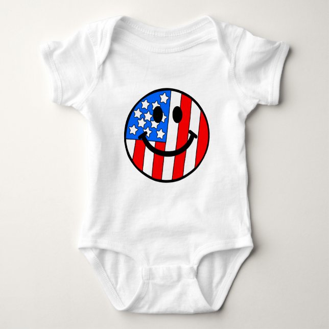 4th of July Baby Bodysuit (Front)