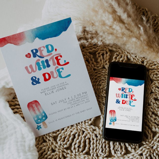 4th of July Baby Shower Invitation (Creator Uploaded)