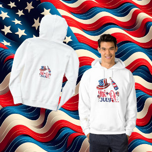 4th Of July Balloons American Flag Patriotic Hat  Hoodie