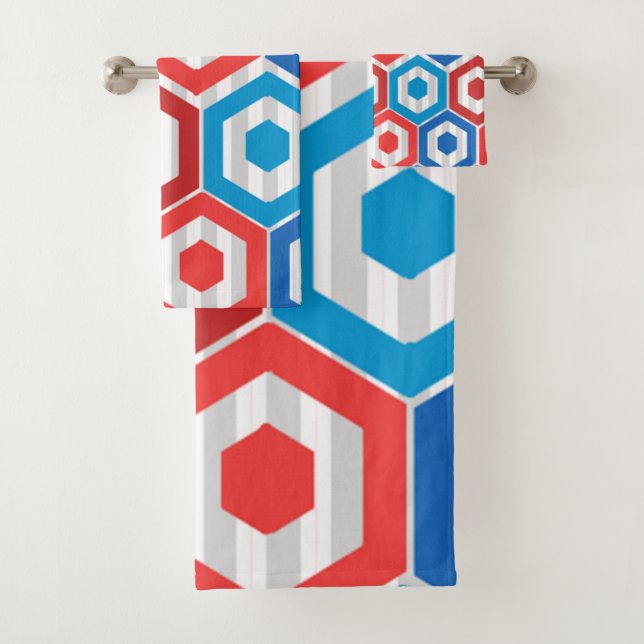 4th of July  Bath Towel Set (Insitu)