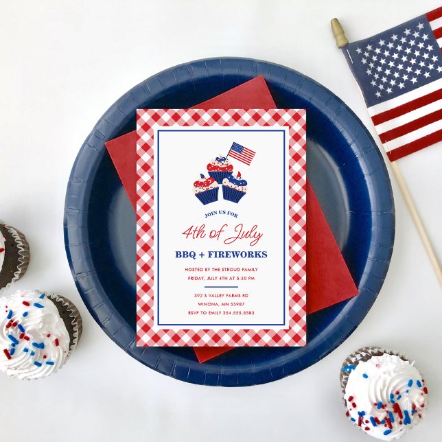 4th of July BBQ & Fireworks Celebration Invitation (Creator Uploaded)