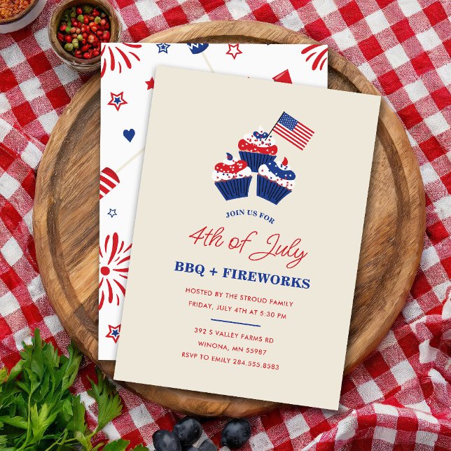 4th of July BBQ & Fireworks Celebration Invitation (Creator Uploaded)